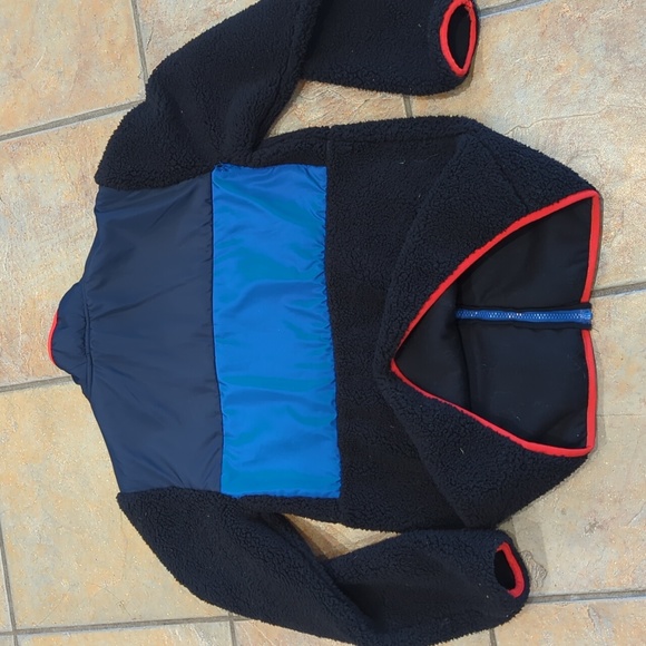 Roots kids jacket, size 13-14, black blue red - Picture 6 of 9